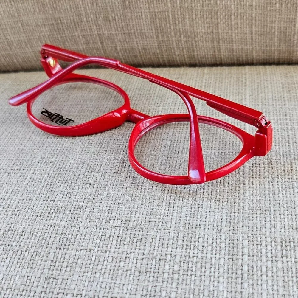 Tuffies Kids Eyeglasses Frame Red Glasses 41[]15 120 Made in Italy New